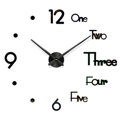Large 3D Wall Clock Luminous Classic Wall Clocks