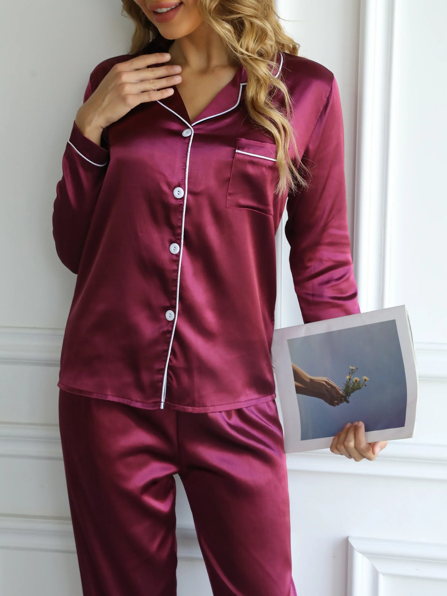 Long Sleeve Sleepwear pyjamas Set