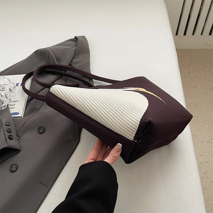 Bird Design Knitted Shoulder Bags