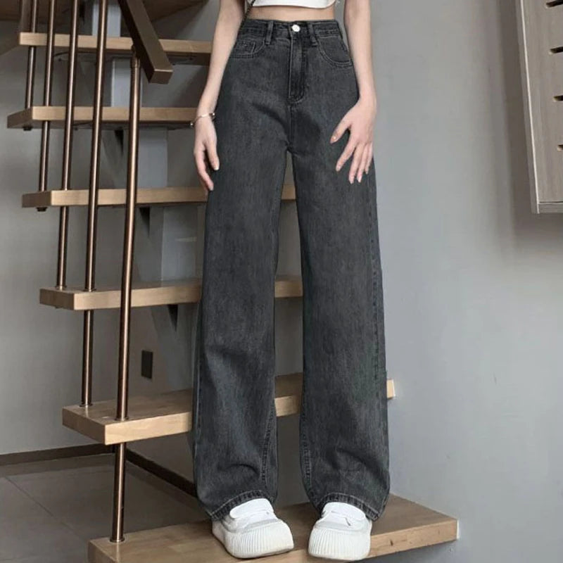 Wide Leg Jeans Trousers