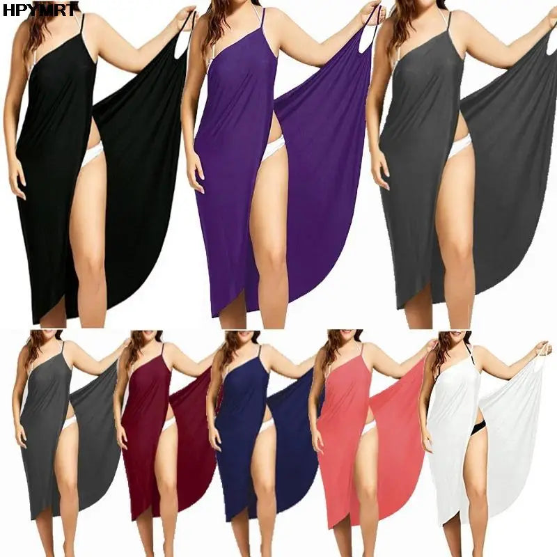 5XL Halter Sexy Suspenders Cross Sleeveless Skirt