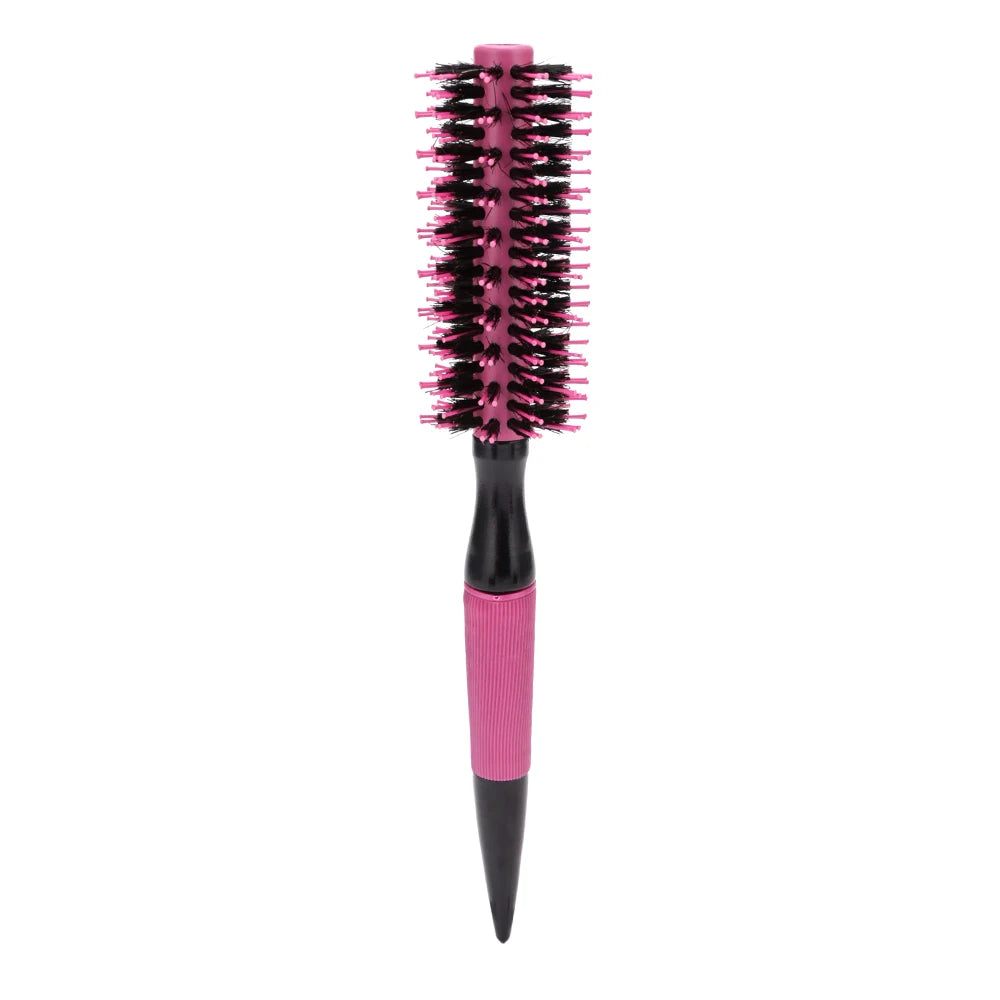 Wooden Round Hair Comb Brush With Boar Bristle Mix Hair Brush