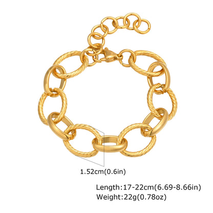 DANA Chunky Gold Plated Bracelets