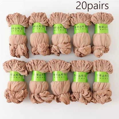 10-50Pairs Transparent Ultrathin Sexy Crystal Short Ankle Sock