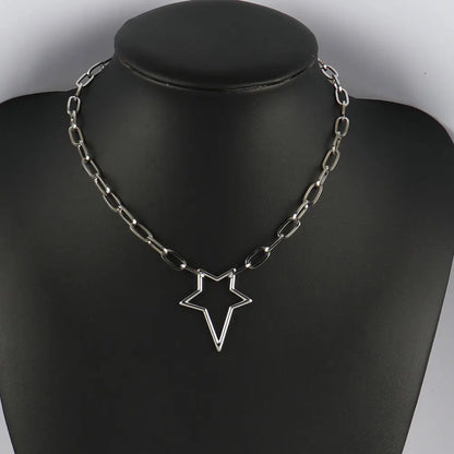 316L Stainless Steel Choker Heart Clavicle Chain Necklaces