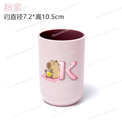 Kawaii Capybara Child Mouthwash Cups Creative Cartoon