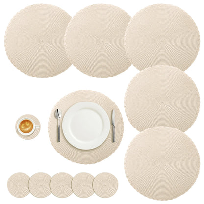 Round Braided Placemats Set
