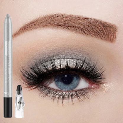 Metallic Blue Pearlescent Eyeshadow Pencil Stick Lasting Waterproof Smoky Glitter