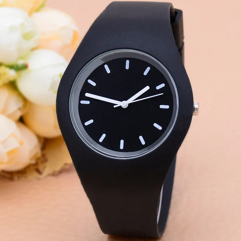 Silicone Strap Quartz Watch