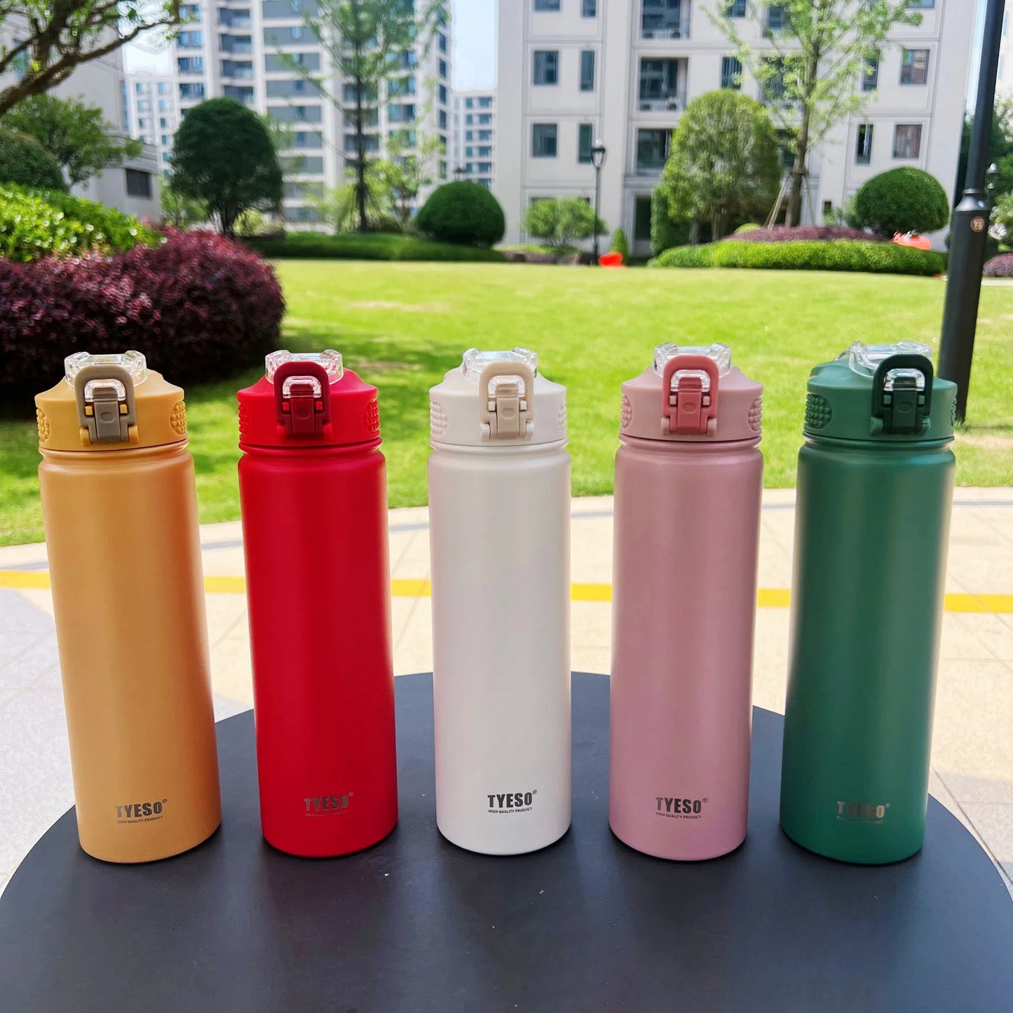 TYESO 600/750ML Stainless Steel Thermo Water Bottles