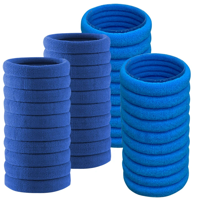 50PCS/Set Cotton Elastic Hair Ties