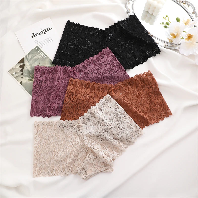 Lace Boyshort Panties Low-Rise Sexy Underwear Sexy Lingerie