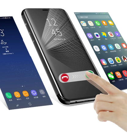 Smart Mirror Flip Case For Samsung Galaxy Cover