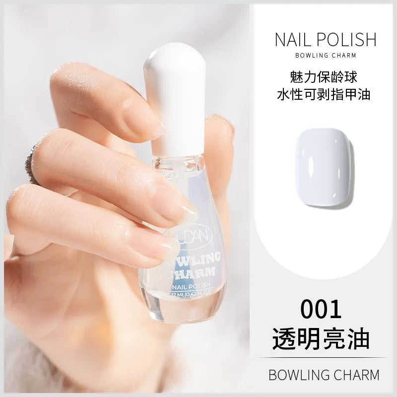40 Colors Nail Polish Water-based Quick Drying Tearable Nail Art