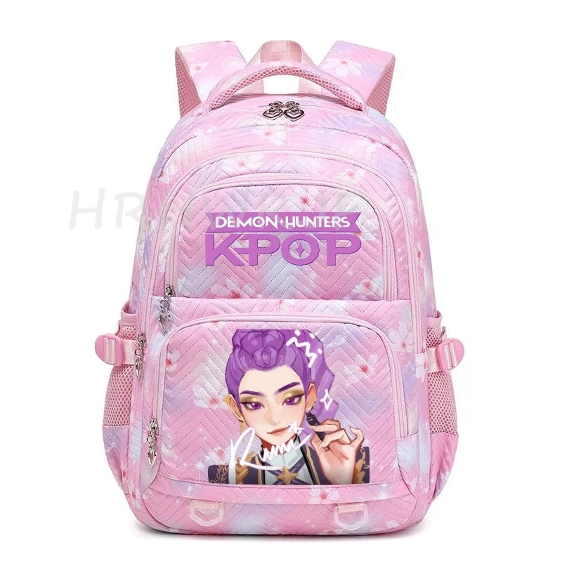 K-pop Demon Hunters Backpack Girls Boys Youth School Bags