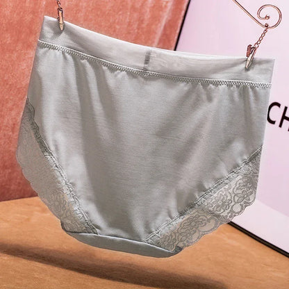High Waist Lace Plus Size Panties