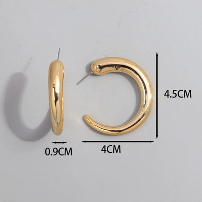 FishSheep Trendy Acrylic Geometric Circle Hoop Earrings Set