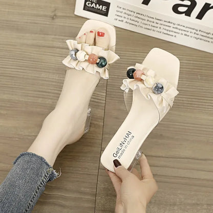 Transparent Crystal Elegant  Slipper