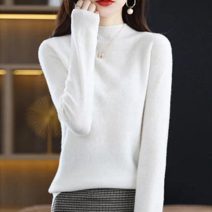 Wool Half-neck Cashmere Sweater