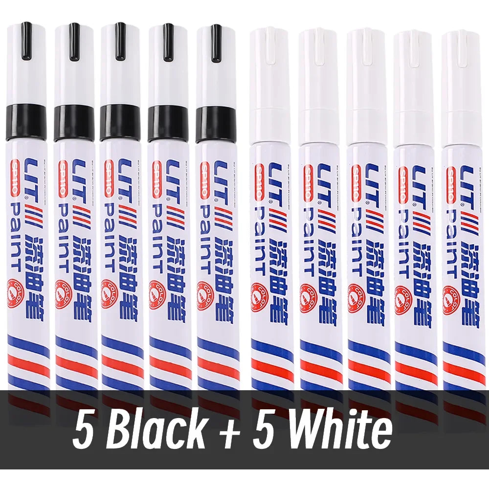 3mm 10p Colorful 8 Colors Permanent Paint Marker Waterproof