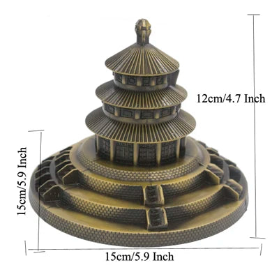 Metal Architecture Figurine World Famous Landmark Building