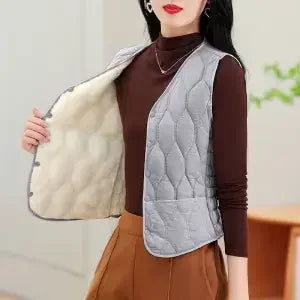 Cotton V-neck Sleeveless Vest