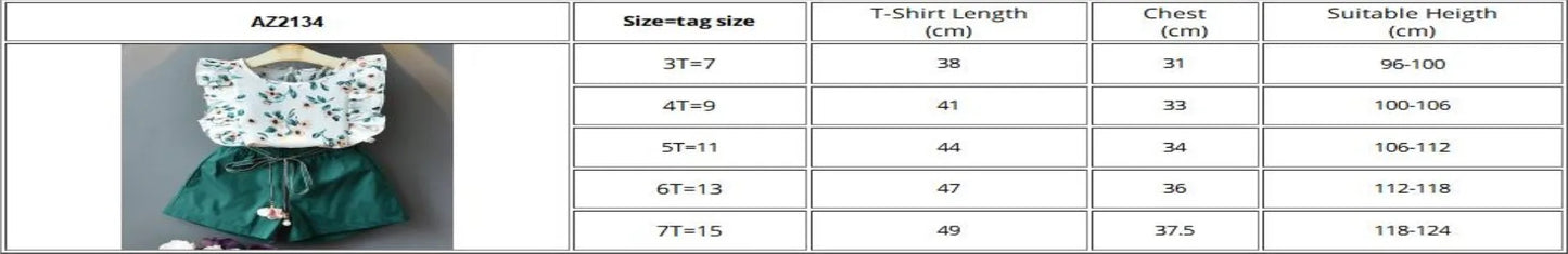 Bear Leader Floral Cartoon Ruffle Sleeve Casual Outfits Set