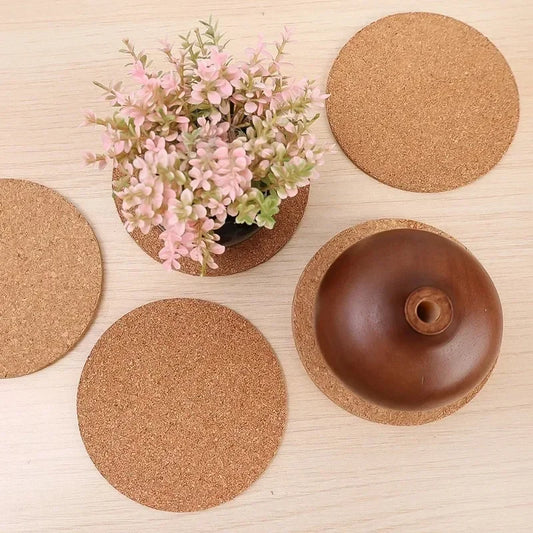 30/1PCS Coaster Natural Round Wooden Cup Mat