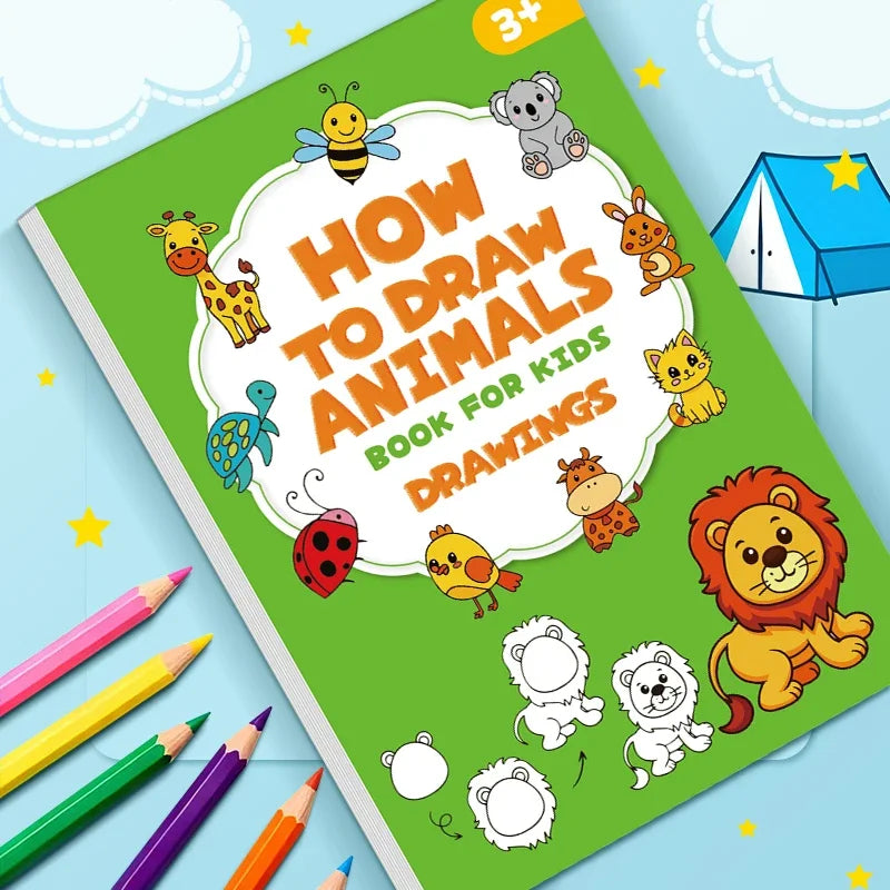 How to Draw Animals Step-by-Step Drawing Book