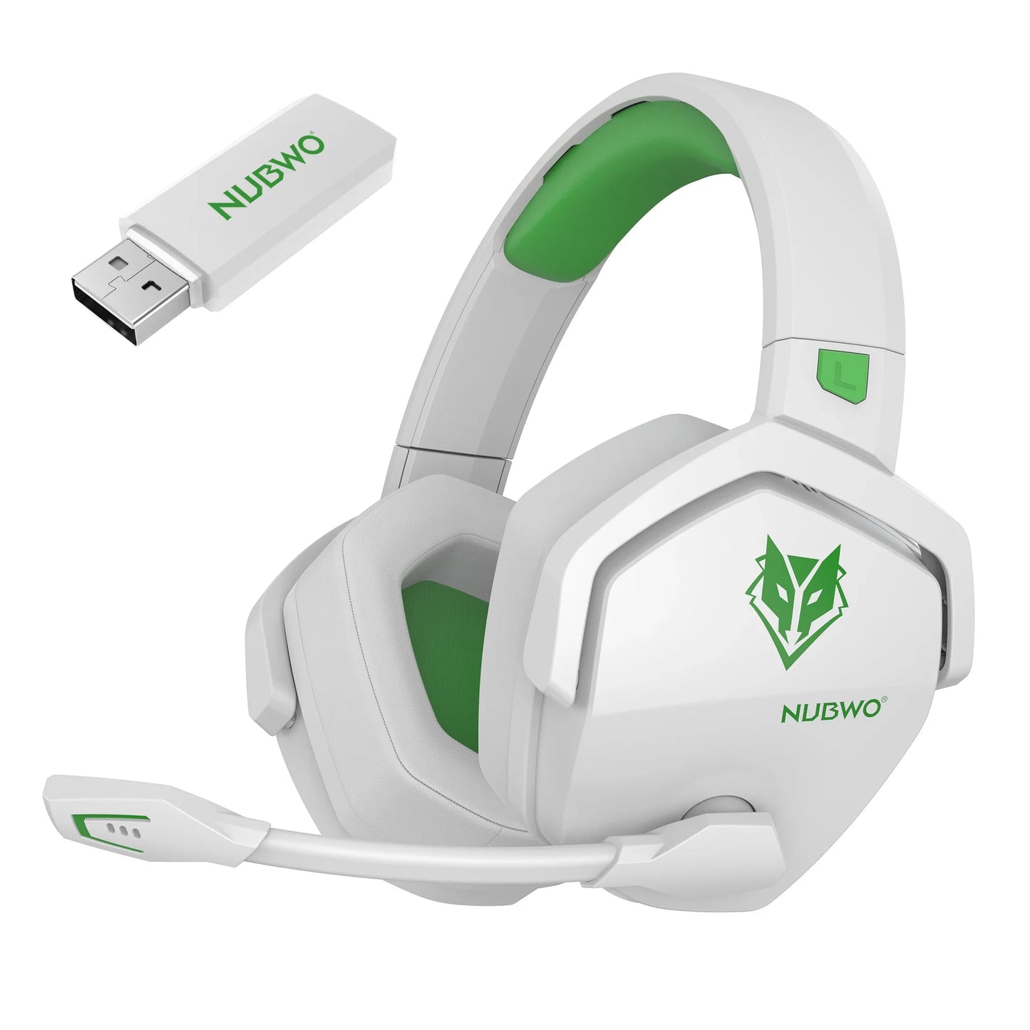 Dual Wireless Gaming Headphones 2.4GHz Bluetooth 5.3 Headsets Gamer with Microphone