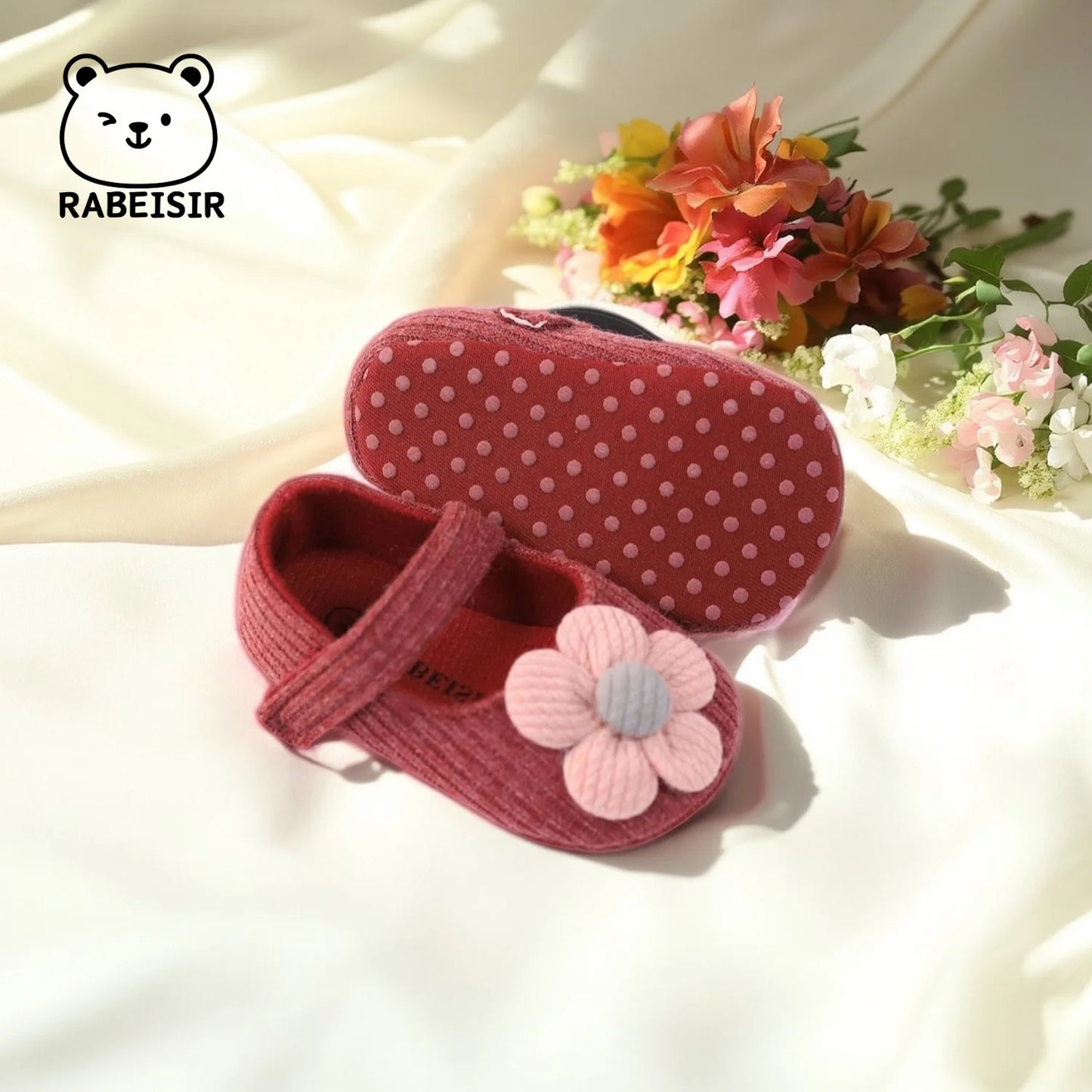 Cute Flower Mary Jane Flat Shoes