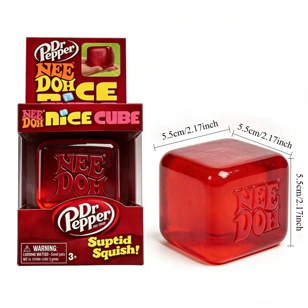 Nee Doh Jellyfish & Cube Squish Toy