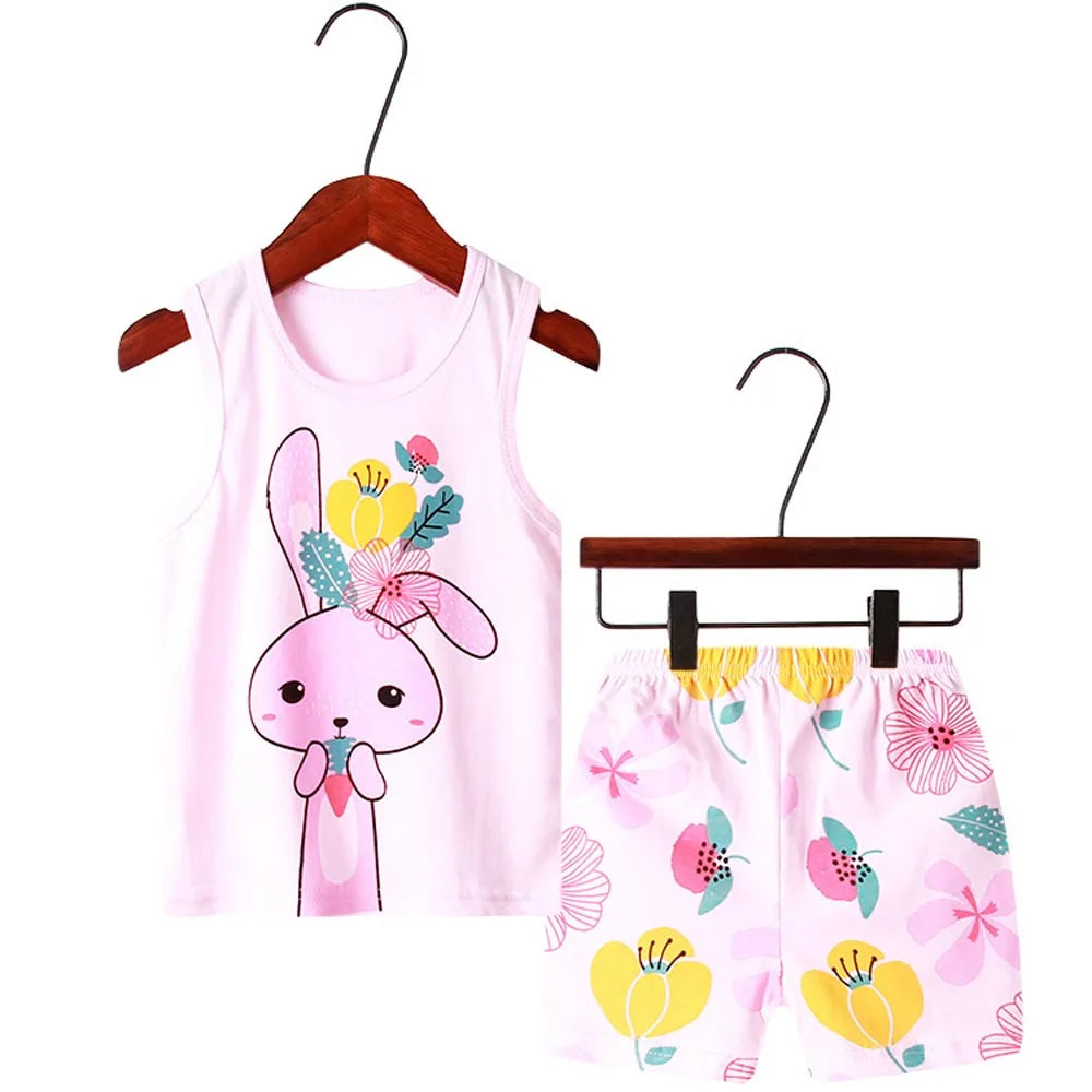 Cat Pajamas Sleeveless Sleepwear Set