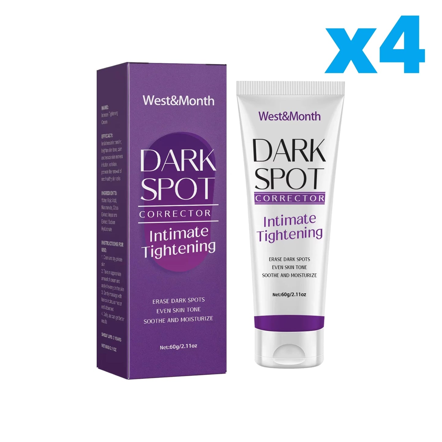 Crema blanqueadora corporal