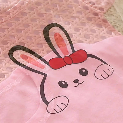 Kids Cartoon Baby Tops Shorts Set