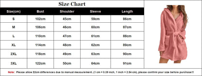 Bath Fluffy Plush Sexy Hooded Bathrobe