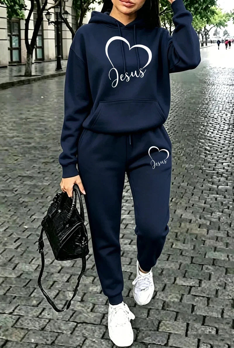 Outfits Casual Hooded Sweatshirts Outdoors Sports Jogging