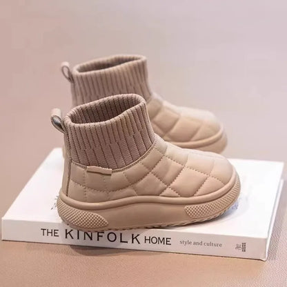 Snow 2-18 Years Old Padded Thickened Cotton Soft Non-slip Kids Sock Boots