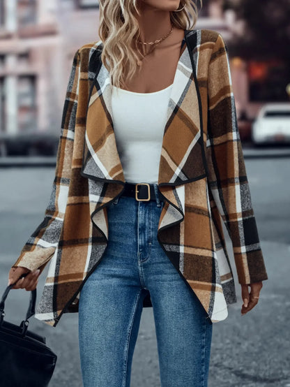 Cross border elegant plaid jackets