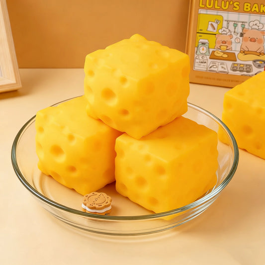 Squishy Square Cheese Squeeze Toys
