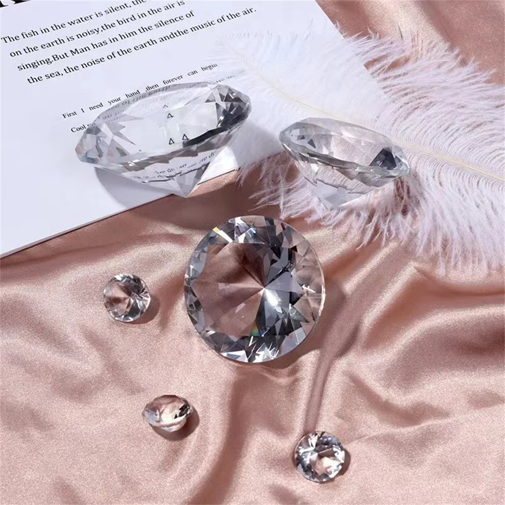 30-80mm AB Colorful K9 Crystal Diamond Rainbow Make