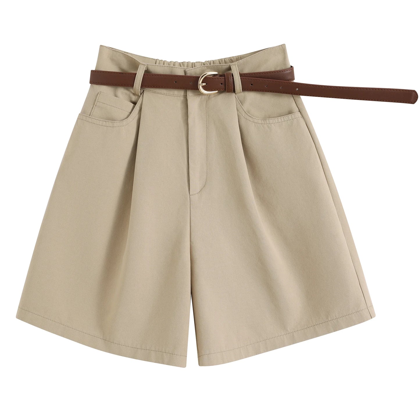 High Waist Cotton Linen Wide Leg Pants