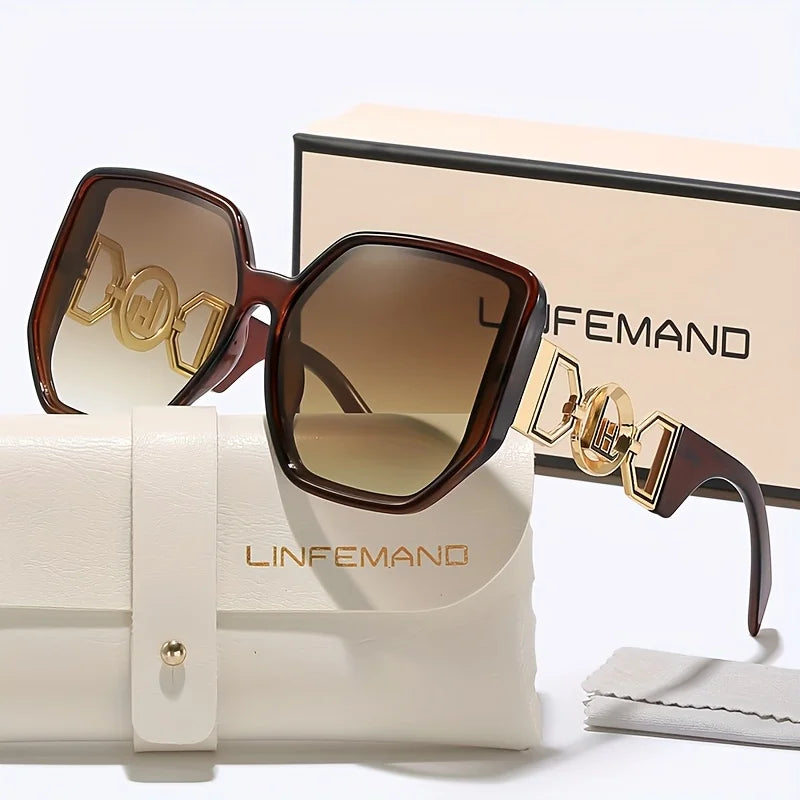 Large Square Decorative UV400 Sunglasses