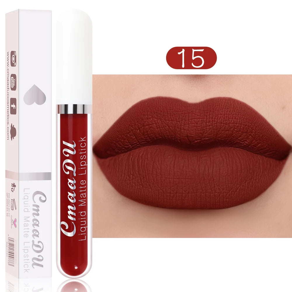 1 Pcs Matte Lip Gloss Liquid Lipstick Waterproof