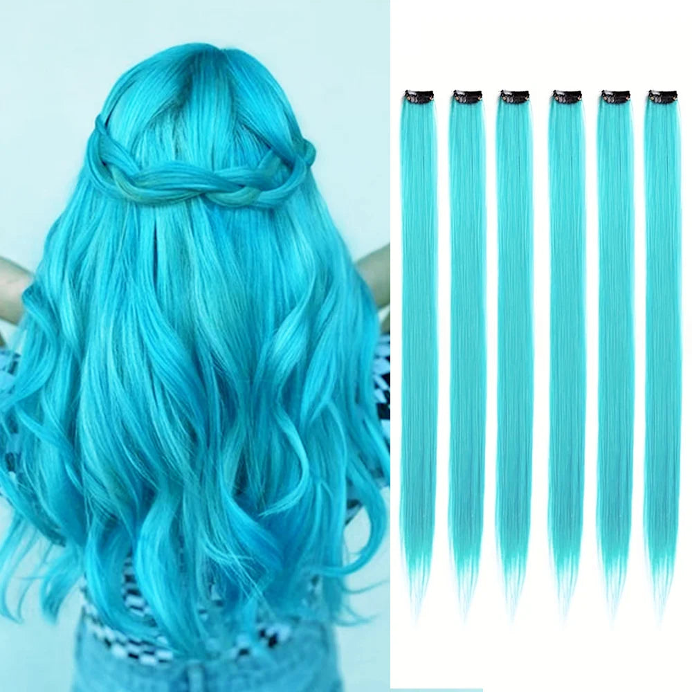 Straight Hair Synthetic Royal Blue wig