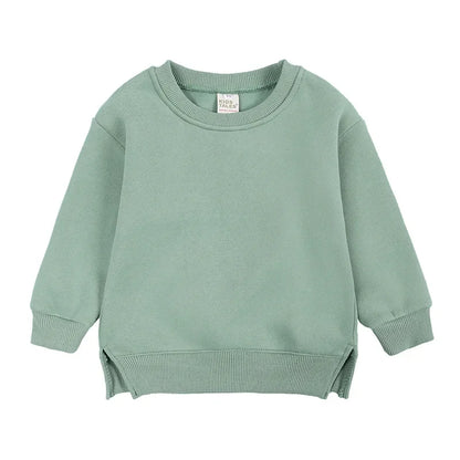 Winter Spring Pullovers Korean Baby Thicken Fleece 6M-7T Hoodies