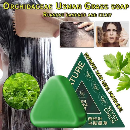 Natural Herbal Shampoo Soap Usman Grass Handmade Soap