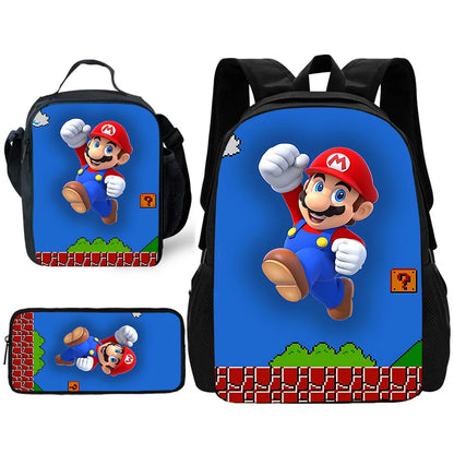 Anime Game Crazy M-M-Marios Backpack School Bags