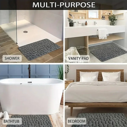 3D Non Slip Bathroom Mat Bath Quick Drying