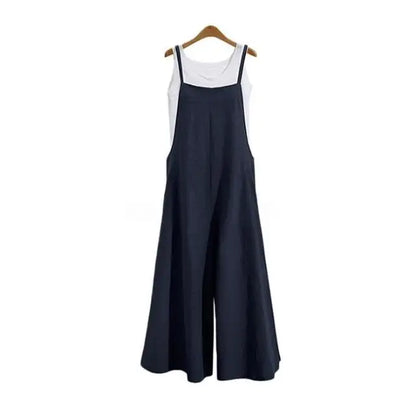Straps Jumpsuit Summer Wide Leg Pants